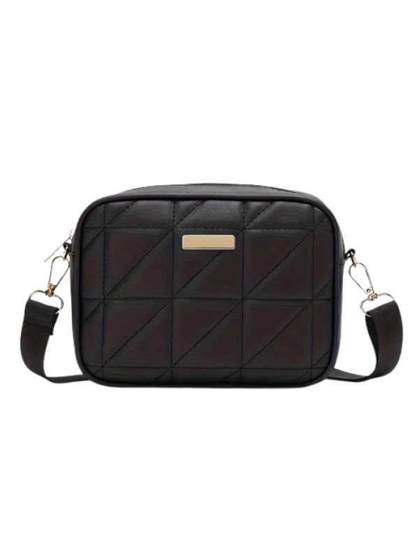 Tasje zwart met zwarte strap